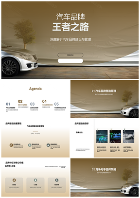 汽车品牌营销团队核心价值塑造王者之路PPT模板
