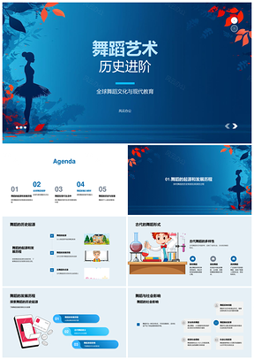 舞蹈历史全球文化发展教育健康影响PPT模板