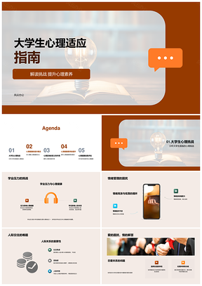 大学生心理素养与压力应对指南PPT模板