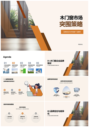 木门窗品牌建设与营销渠道策略PPT模板