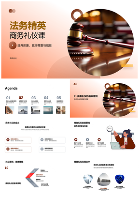 法务精英商务礼仪职业形象沟通技巧课PPT模板