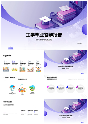 2025工学毕业答辩学术背景主题方法挑战应用PPT模板