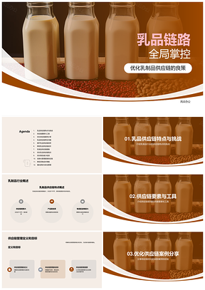 乳制品供应链管理提效控本保质量安全PPT模板
