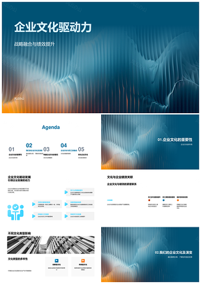 企业文化战略融合驱动科技产品经理绩效发展PPT模板
