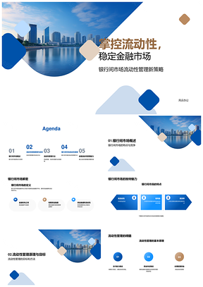 2025金融机构银行间流动性管理稳资金供应流动PPT模板