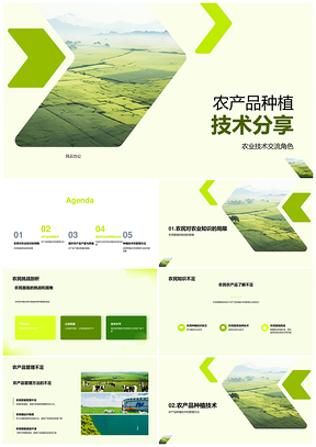 农民专家农技交流会种植管理方法PPT模板
