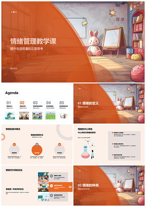 2025情绪管理自我调节提升生活质量心理健康PPT模板