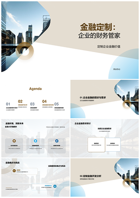 企业金融定制财务管家服务方案PPT模板