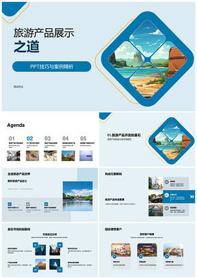 旅游产品PPT市场客户定位视觉信息设计