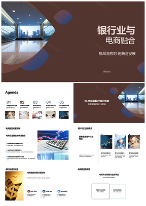 银行业电商融合与用户资金安全挑战PPT模板