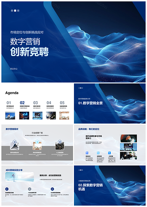 数字营销创新竞聘品牌战略数智运营注意力争夺PPT模板