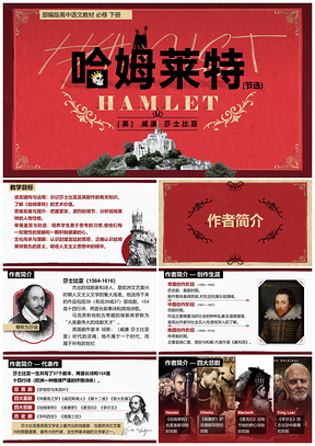 哈姆莱特教学课件PPT模板