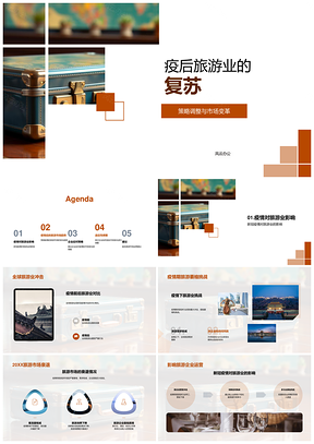 疫后旅游业复苏PPT模板