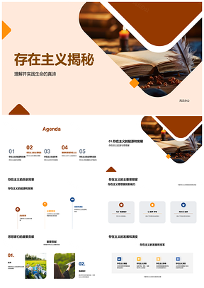 存在主义大学教育自由真谛历史思想PPT模板