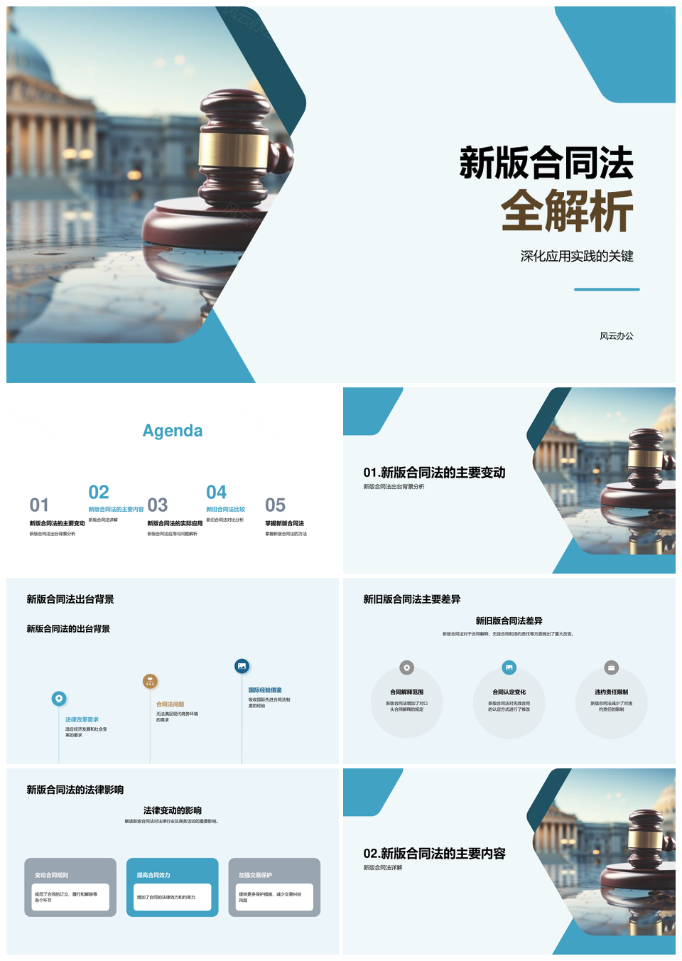 新版合同法核心变动法律专家解析PPT模板