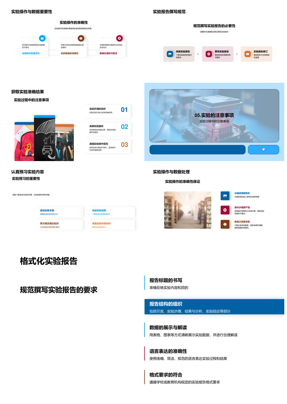高中物理实验操作步骤设备数据分析报告手册PPT模板