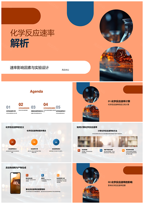 2025化学反应速率测量计算与温度烧瓶影响PPT模板