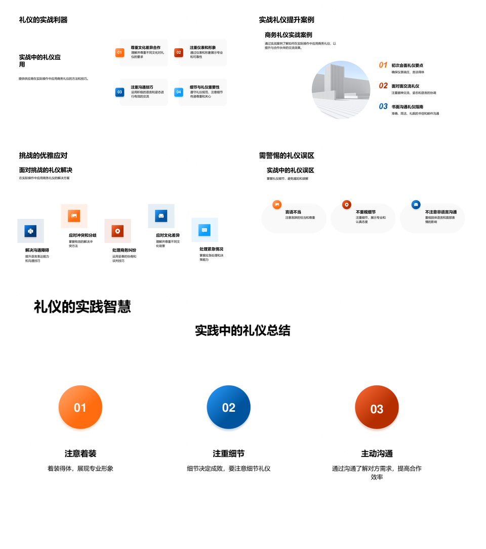 机械配件供应商商务礼仪培训提升合作效果PPT模板