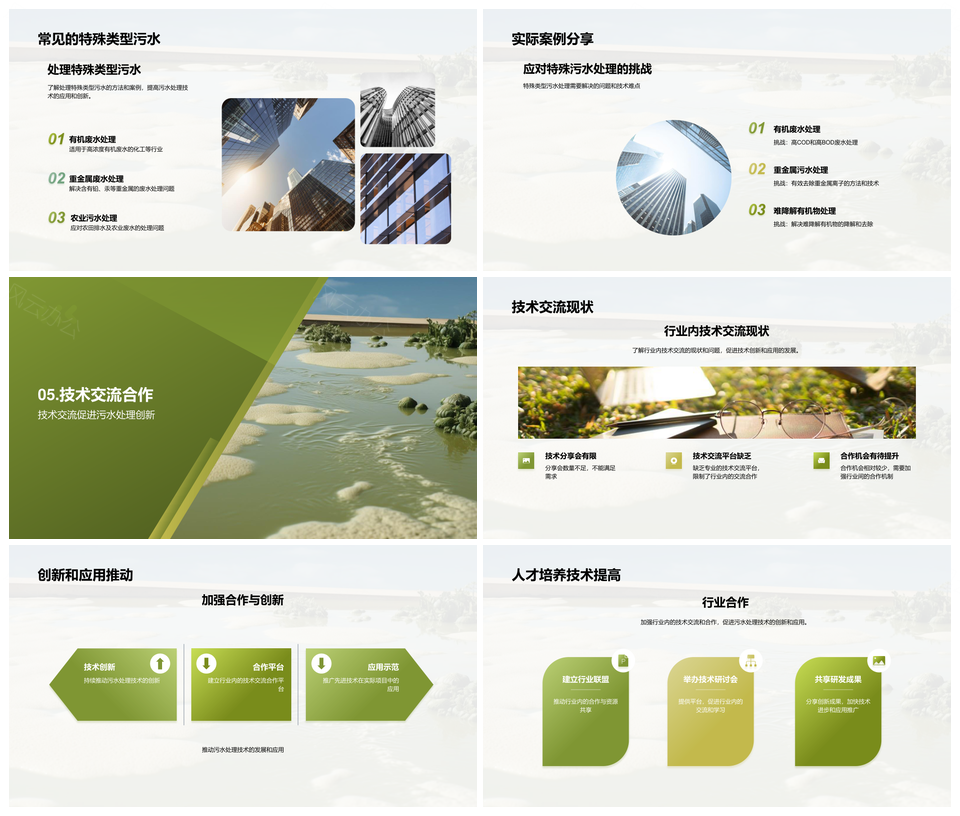 智能自动化污水厂工艺优化资源化PPT模板