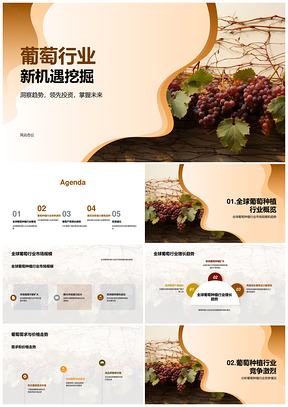葡萄种植行业市场趋势与投资机遇分析PPT模板