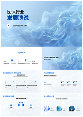 高级医疗保健经理述职医保发展创新合作技术模式PPT模板