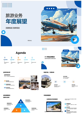 旅游业务年度趋势挑战机遇发展规划PPT模板