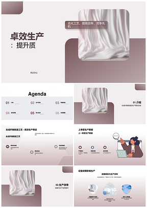 合成纤维聚合体高效生产降本提质PPT模板