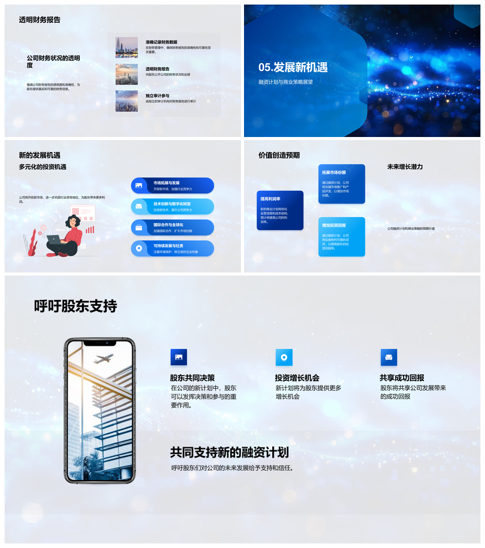 2025财务报告融资策略股东权益风险管理公司治理PPT模板