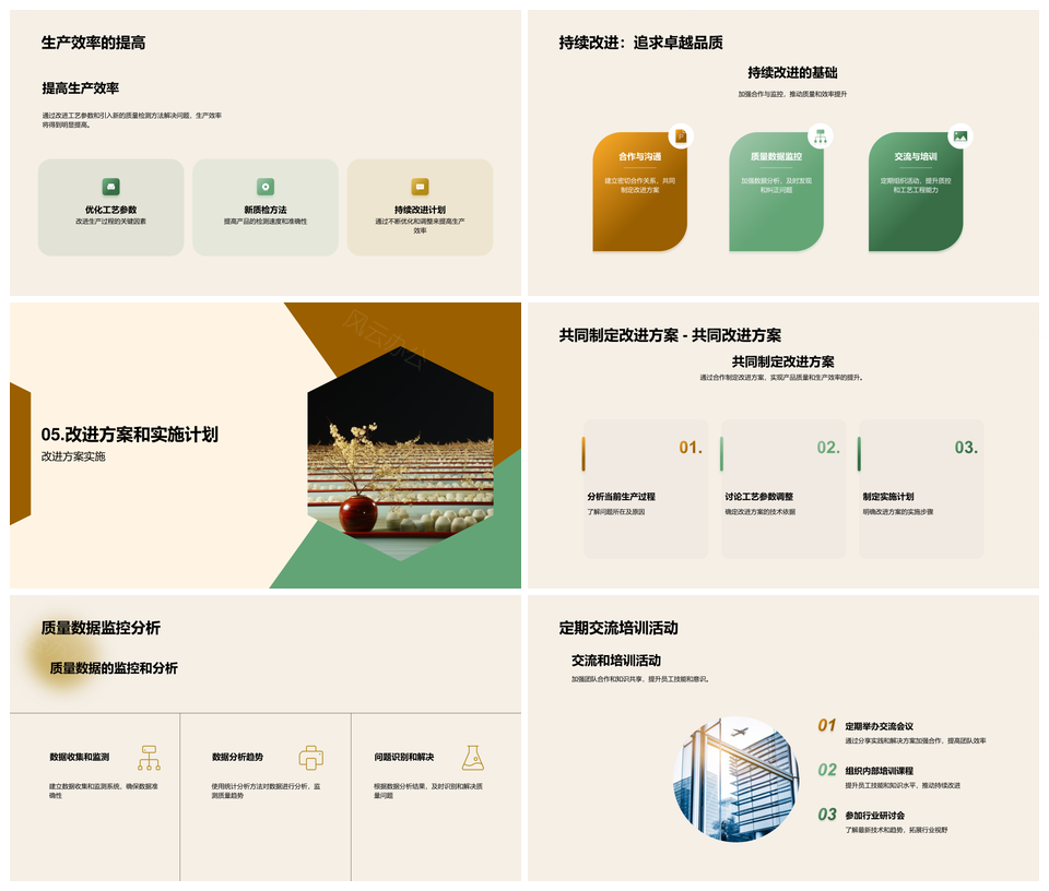 陶瓷生产质量控制与工艺改进方案PPT模板