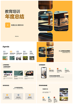 公司高层培训教学成果创新问题年度总结PPT模板