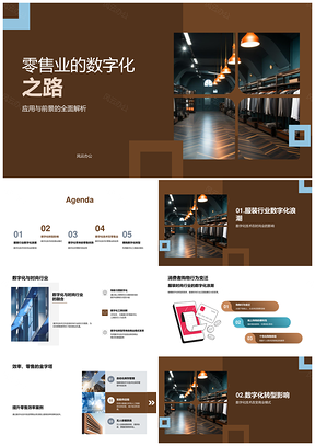 服装业数字化转型技术驱动体验供应链PPT模板