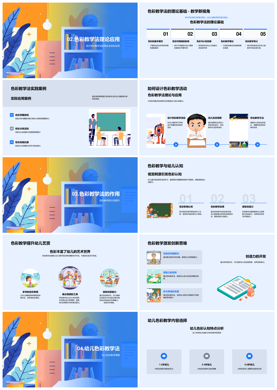 幼儿色彩认知艺术双启教学法幼师培训免费PPT课件