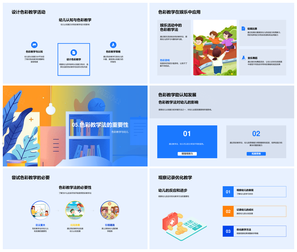 幼儿色彩认知艺术双启教学法幼师培训免费PPT课件