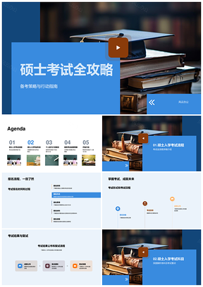 硕士考试备考策略报名复试政治全指南PPT模板