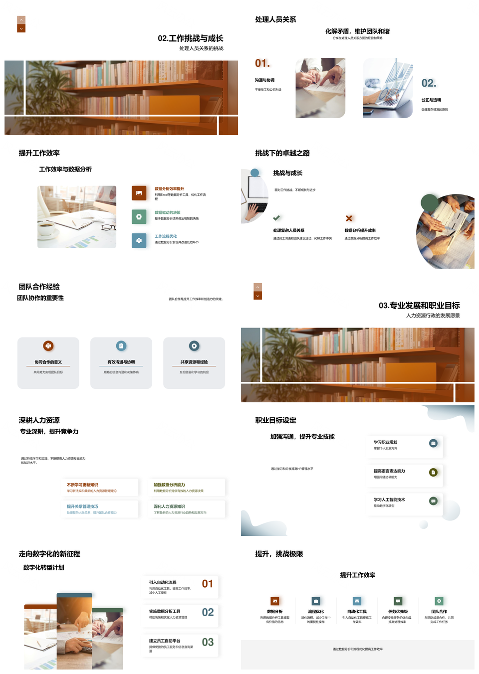 HR专员管理人资行政处理关系数据分析PPT模板