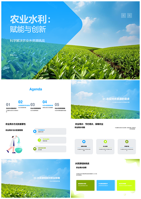 农业水资源管理创新助力可持续发展PPT模板