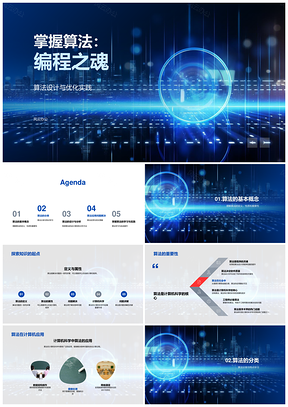 算法编程设计优化性能效率计算机科学PPT模板
