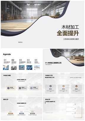 木材加工工艺优化与竞争问题分析PPT模板