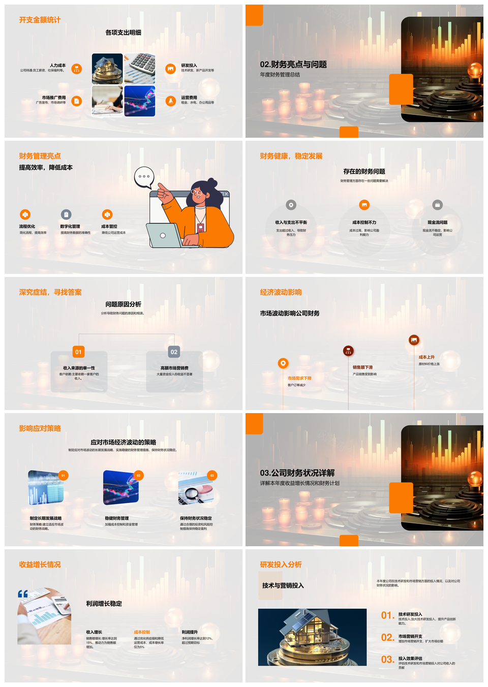 2025年度财务收支市场波动收益增长研发投入绩效PPT模板
