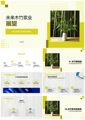 2025木竹浆行业发展趋势与制造技术市场分析PPT模板