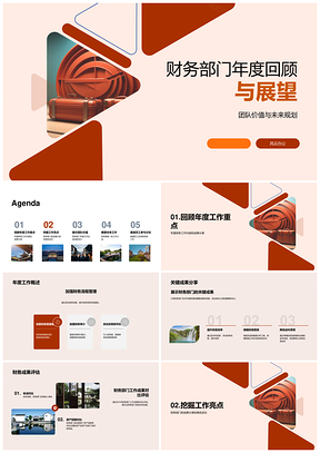 财务部门年度成果回顾与未来价值展望PPT模板