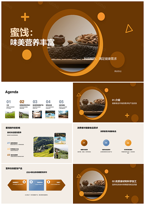 蜜饯制作优质干果营养健康食材PPT模板