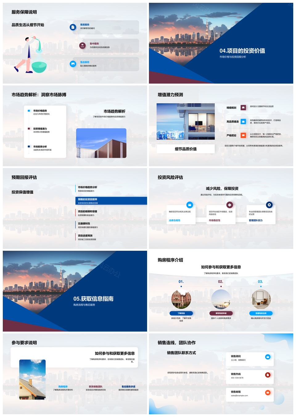 梦想家园价值投资规划建设交通配套摩天大楼PPT模板