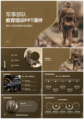 军事职教部队实战体能作战素质综合提升PPT模板