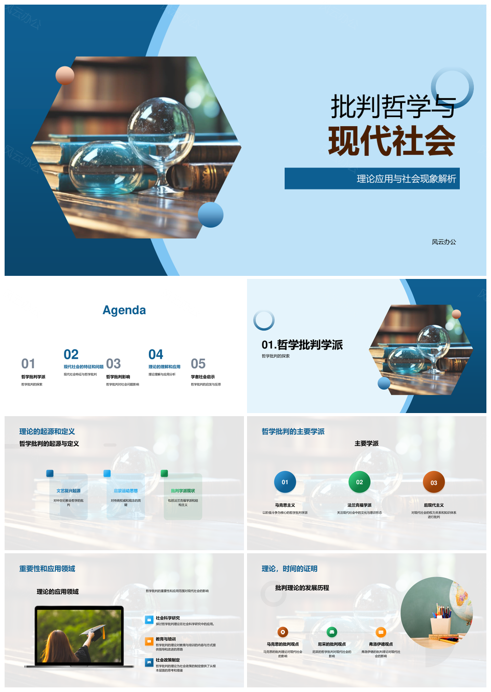 批判哲学视域下现代社会马克思理论解析PPT模板