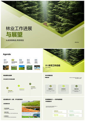 林业种植防治进展与气候资源配置展望PPT模板