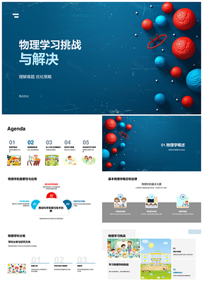 物理概念性难题挑战与牛顿定律解题策略PPT模板