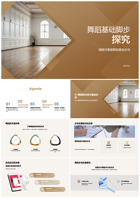舞蹈基础步伐舞种解析与训练技巧纠错PPT模板