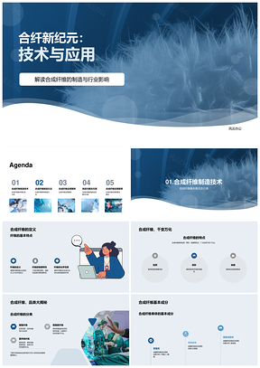 合成纤维创新应用挑战与前景解析PPT模板