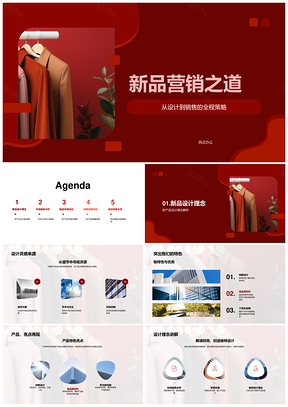 时尚新品营销策略设计趋势与定位PPT模板